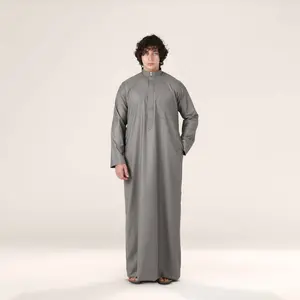 Collar Thobe Anthracite Grey