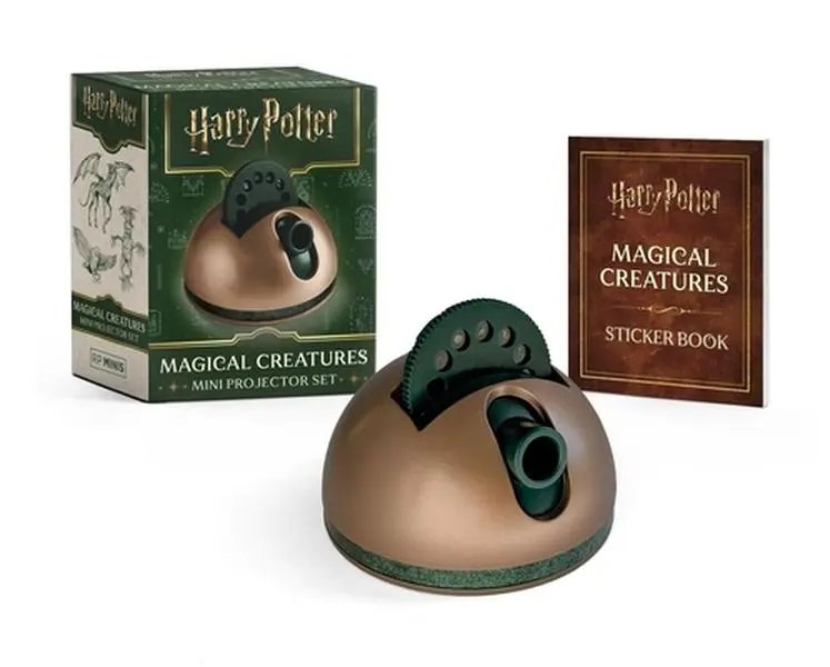 Harry Potter Magical Creatures Sticker Book with Compact Mini Projector Set - 16 Pages, Running Press Paperback, Perfect Gift for Humanities & History Enthusiasts