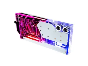 Phanteks Glacier EZ-Fit G40 ASUS GPU Block for ASUS ROG STRIX / TUF gaming RTX 4090, Full Cover Nickel-Plated copper block, Cast Acrylic, Aluminum Cover plates, Digital-RGB, Matte White