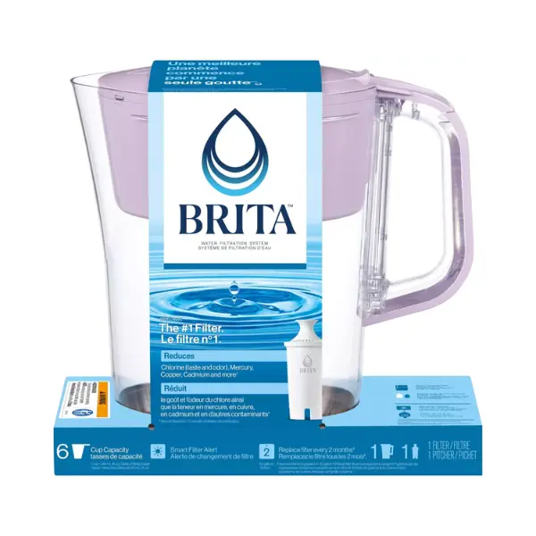 Brita 6-Cup Misty Lilac Pitcher with Original Filter