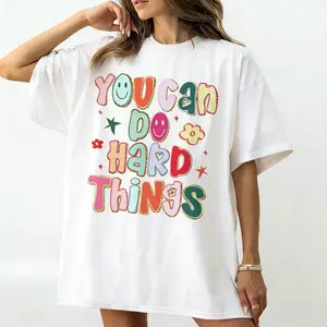 Empowering Educators You Can Do Hard Things Teacher Shirt School Counselor Shirt Special Education Teacher Gift