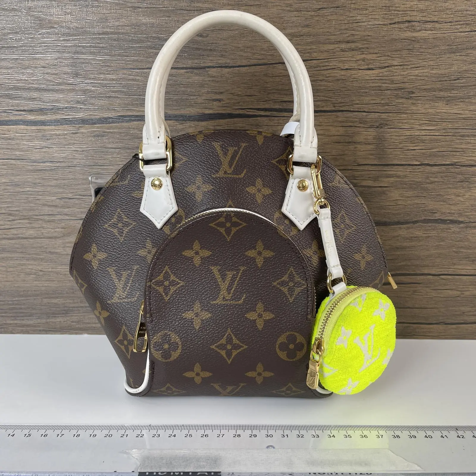 Pre-owned Louis Vuitton Ellipse Bag LV Match Monogram Canvas BB with Charm
