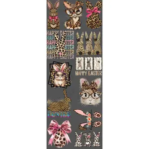 LEOPARD EASTER (1) (60 INCH) PREMADE GANGSHEET - 22X60 DTF TRANSFERS - DIRECT TO FILM