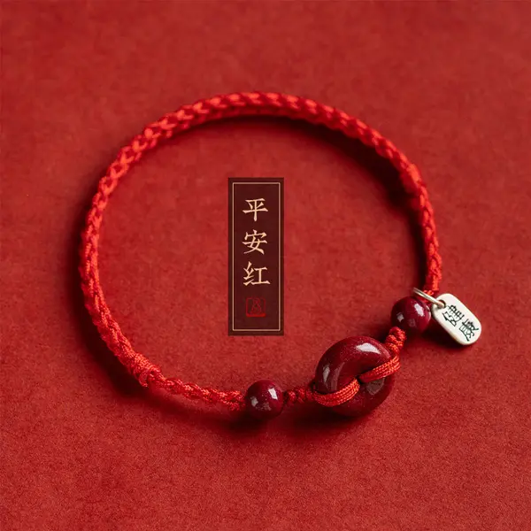 Minimalist Red Rope Bracelet - Adjustable Size, Ethnic Look, Unisex Everyday Wear Accessory, Perfect for Everyday Stacking, Romantic Gift for Girlfriend