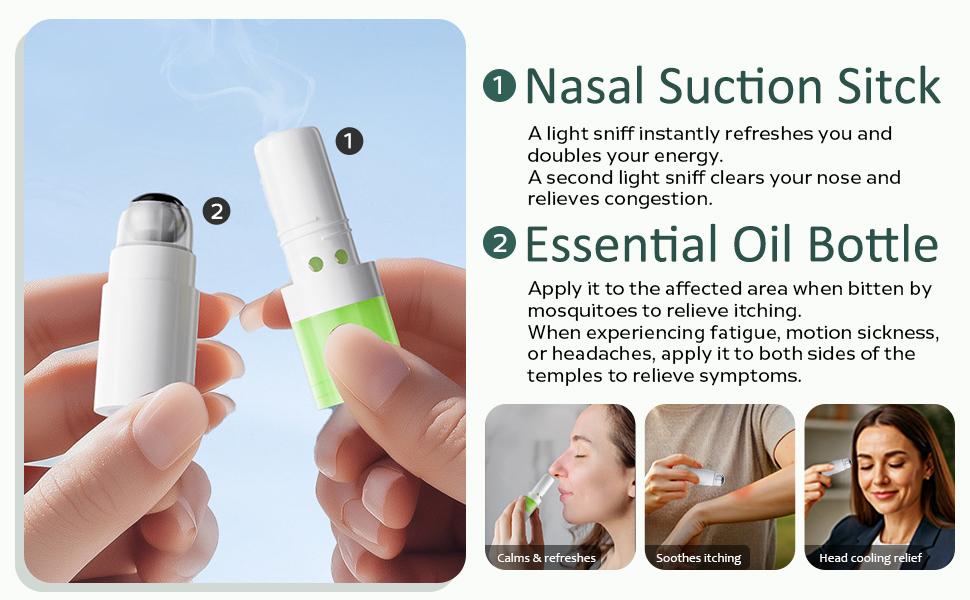Palimder Mint Nasal Stick with Peppermint Oil - Drug-Free Portable Nasal Inhaler for Sinus Relief & Mental Clarity Soothing Aromatherapy Stick for Adults & Students 1 Count Anti-fatigue anti-itching and mosquito bite prevention Palimder Mint Nasal Stick with Peppermint Oil - Drug-Free Portable Nasal Inhaler for Sinus Relief & Mental Clarity Soothing Aromatherapy Stick for Adults & Students 1 Count Anti-fatigue anti-itching and mosquito bite prevention