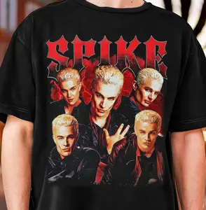 Bootleg Spike BTVS Vintage Buffy The Vampire Slayer T-shirt Sweatshirt Hoodie