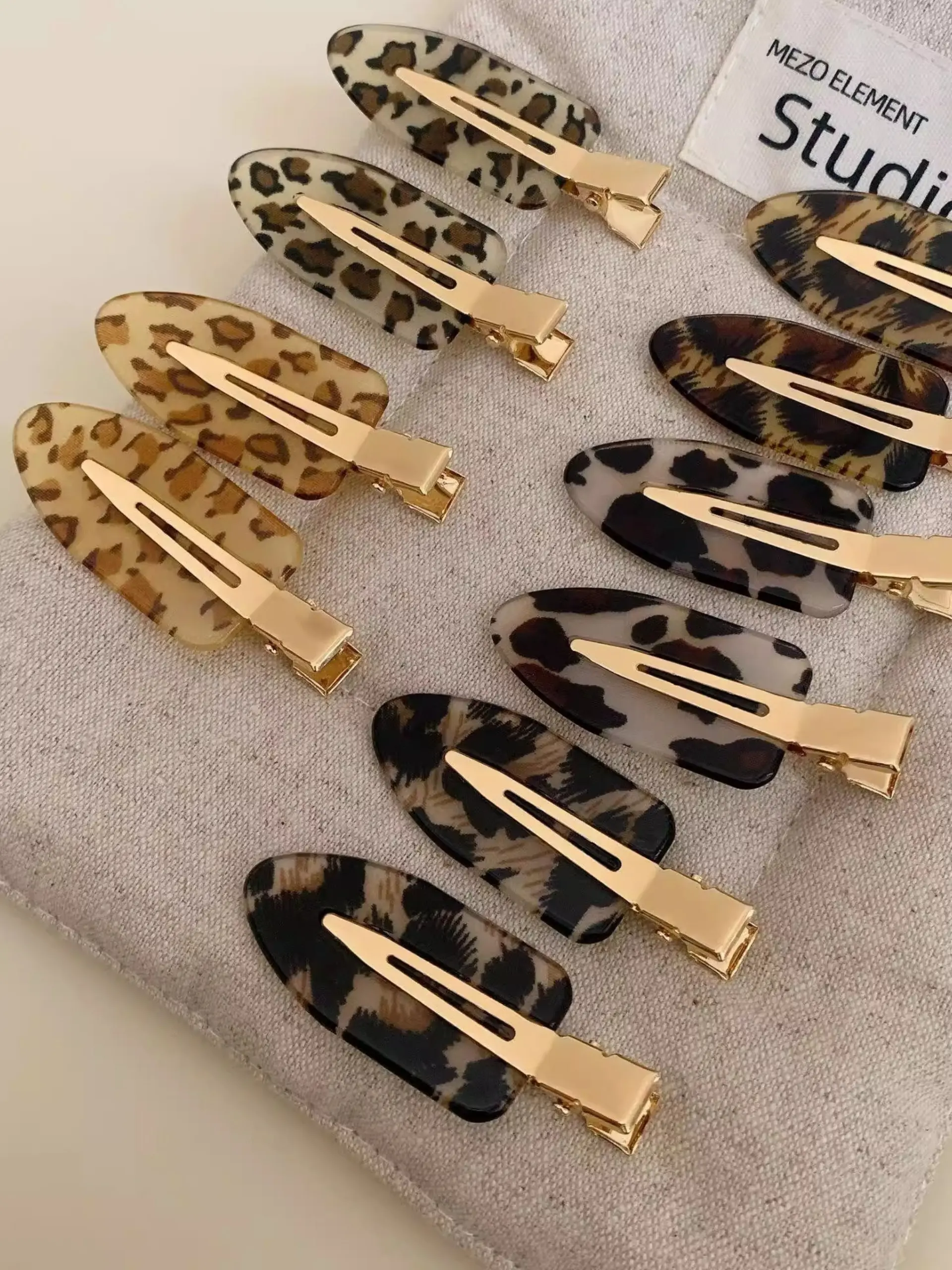 3pcs Cute Tortoise Leopard Acetate Hair Clips, Seamless Creaseless Bangs Barrettes for Girls, Minimalist Everyday Styling Hairpin, Back to School Gift