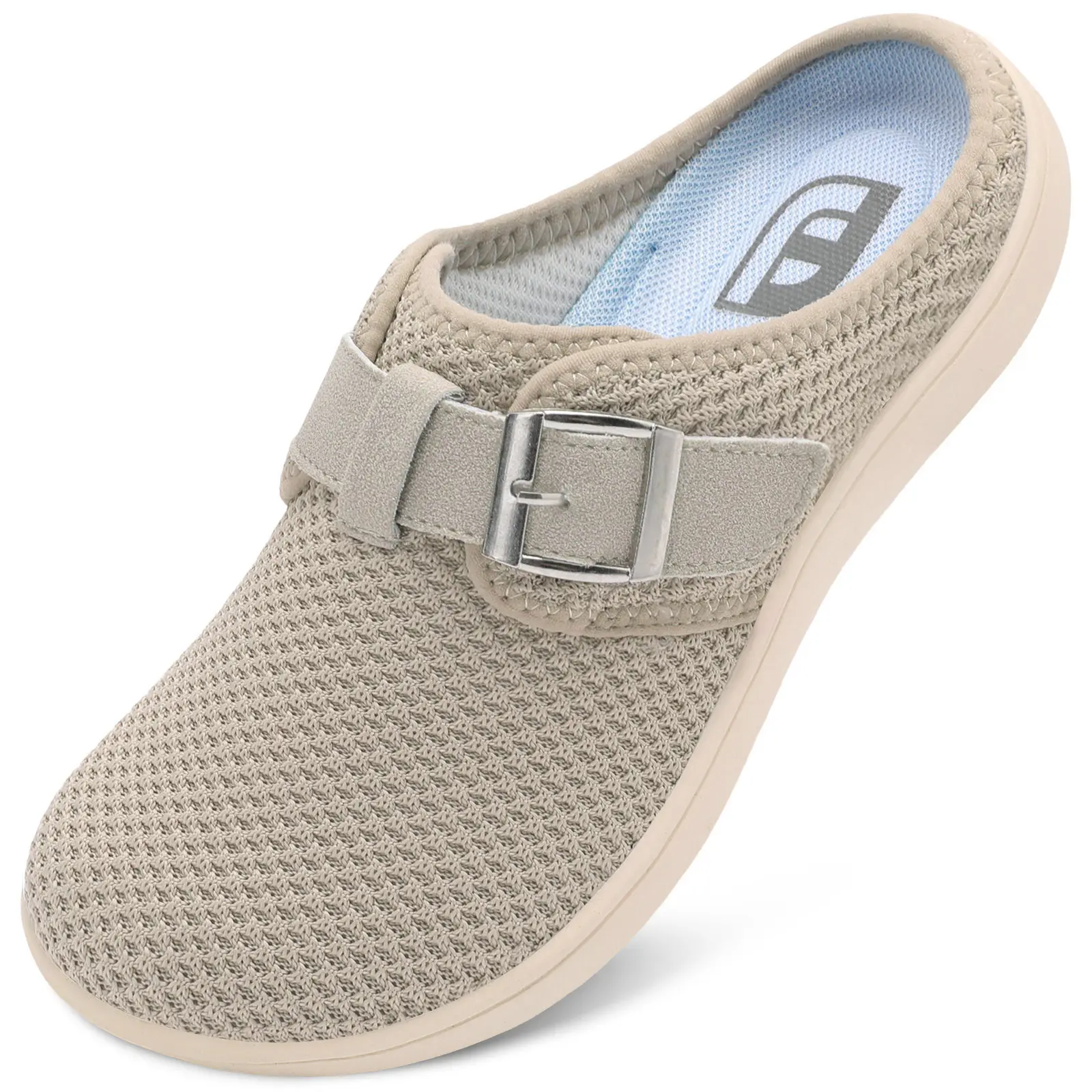Womens Wide Slippers Adjustable Diabetic Mules Slip on House Slipper Clogs Breathable Comfortable Barefoot Walking Slipper for Arthritis Edema Swollen Elderly,shoes for back to school,back to school shoes