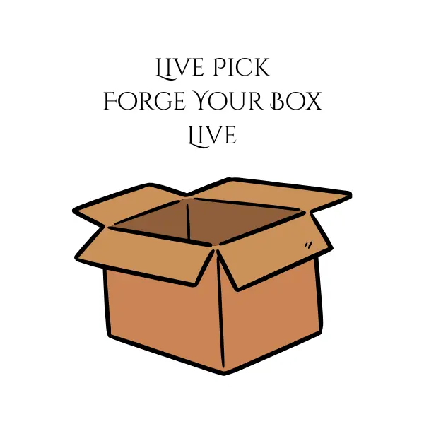 Forge Your Box LIVE - 3D Printed Treasures Chosen LIVE Figurines for Collectors and Enthusiasts Unique Design Versatile Use Ornaments Creative Modern Decoration