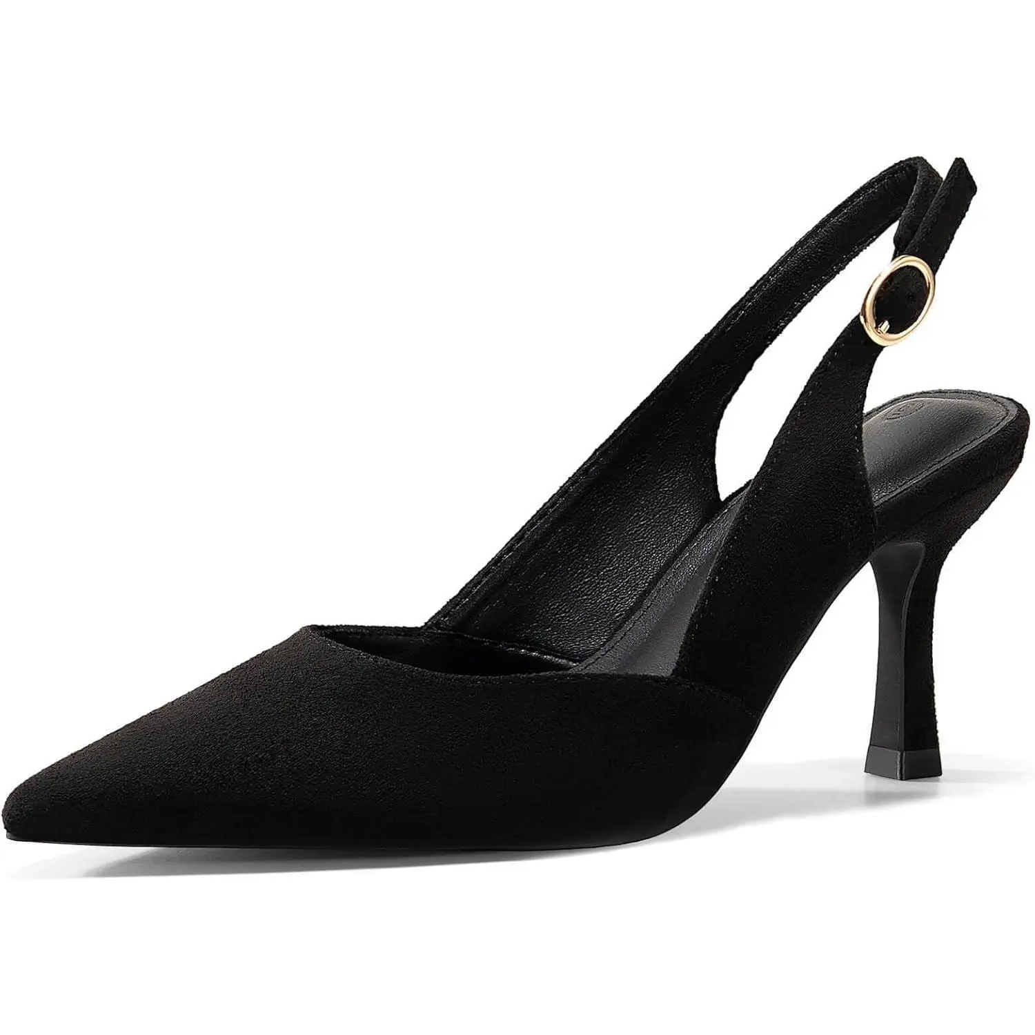 Coutgo Women's Pointed Toe Slingback Kitten Heel Classy Stylish Elegant Fashion Footwear, Dress Pumps for Business, Wedding, Heeled, Shoe, Women's Fashion, Kitten Heels, Classy Heels,back to school,back to school haul