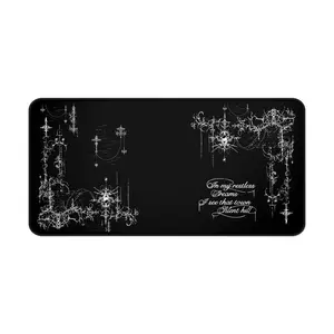 Cybersigilism Desk Mat, Silent Hill Mousepad for Gaming, Computer Desk Accessories, Office Decor, Desk Pad, Large Desk Protector