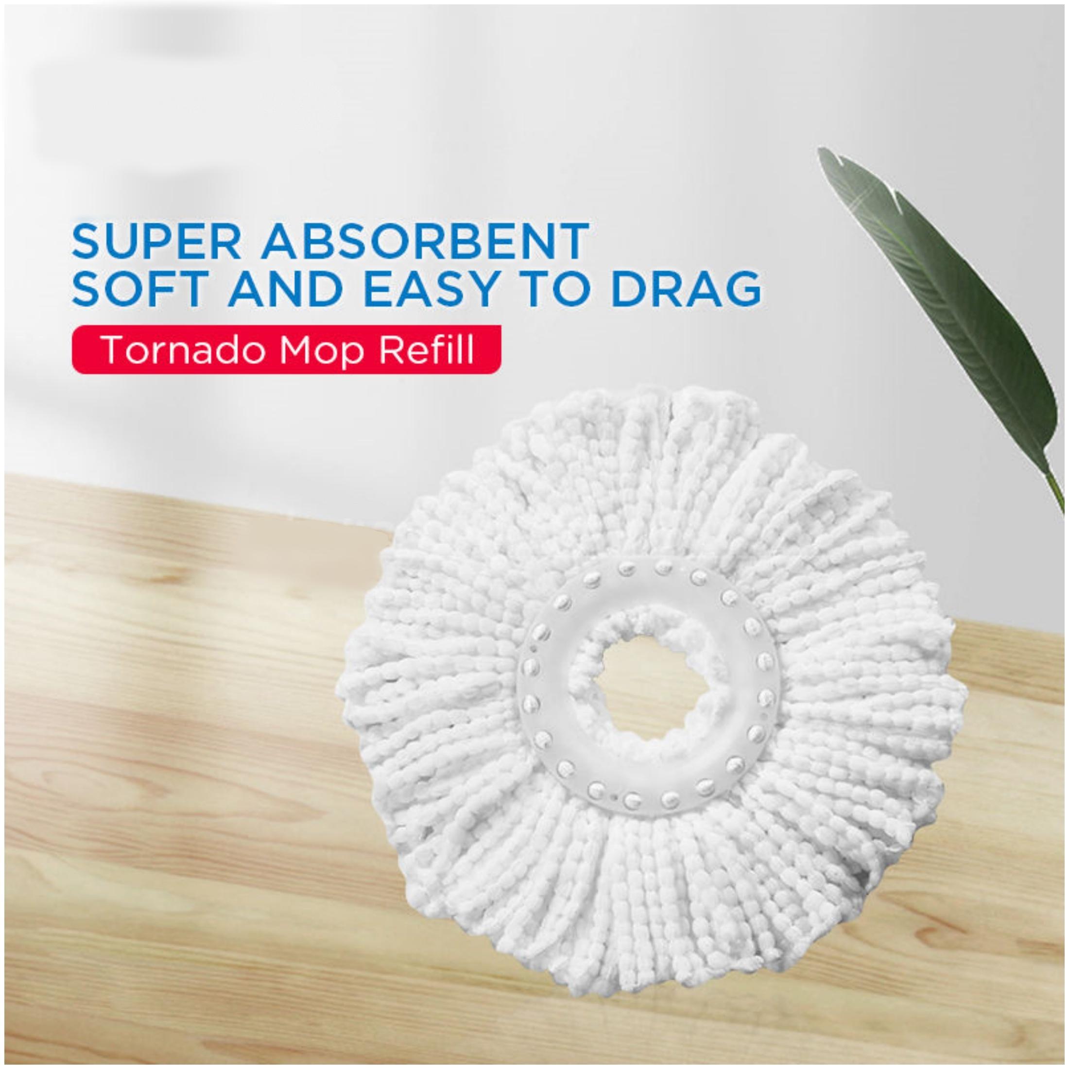 3 Pack White Spin Mop Replacement Head, Microfiber Spin Mop Refills,Mopnad, Cassabel and Other 360 Spin Mop Systems