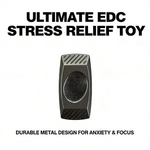 Metal Push Slider Fidget Toy EDC Finger Push Coin gift hand Satisfying Click Sound Anxiety Relief Gadget home decor crafts visual fidget Stress toy