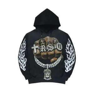 Tawana Black Graphic Hoodie