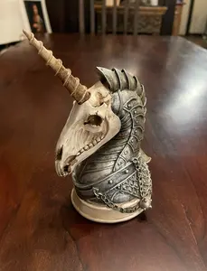 ARMORED UNICORN FIGURINE