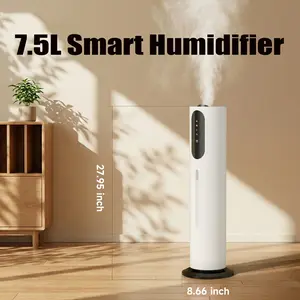 Areyourshop 7.5L Bedroom Silent Humidifier for Large Room,3-Speed Ultrasonic Cool Mist Humidifier,Purification and filtration function,Aroma diffuser box,Suitable for Indoor Pet Friendly,Babies Friendly Plant Friendly