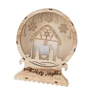 LED Nativity Scene Light Decorations for Winter Holiday Parties – Table Centerpieces