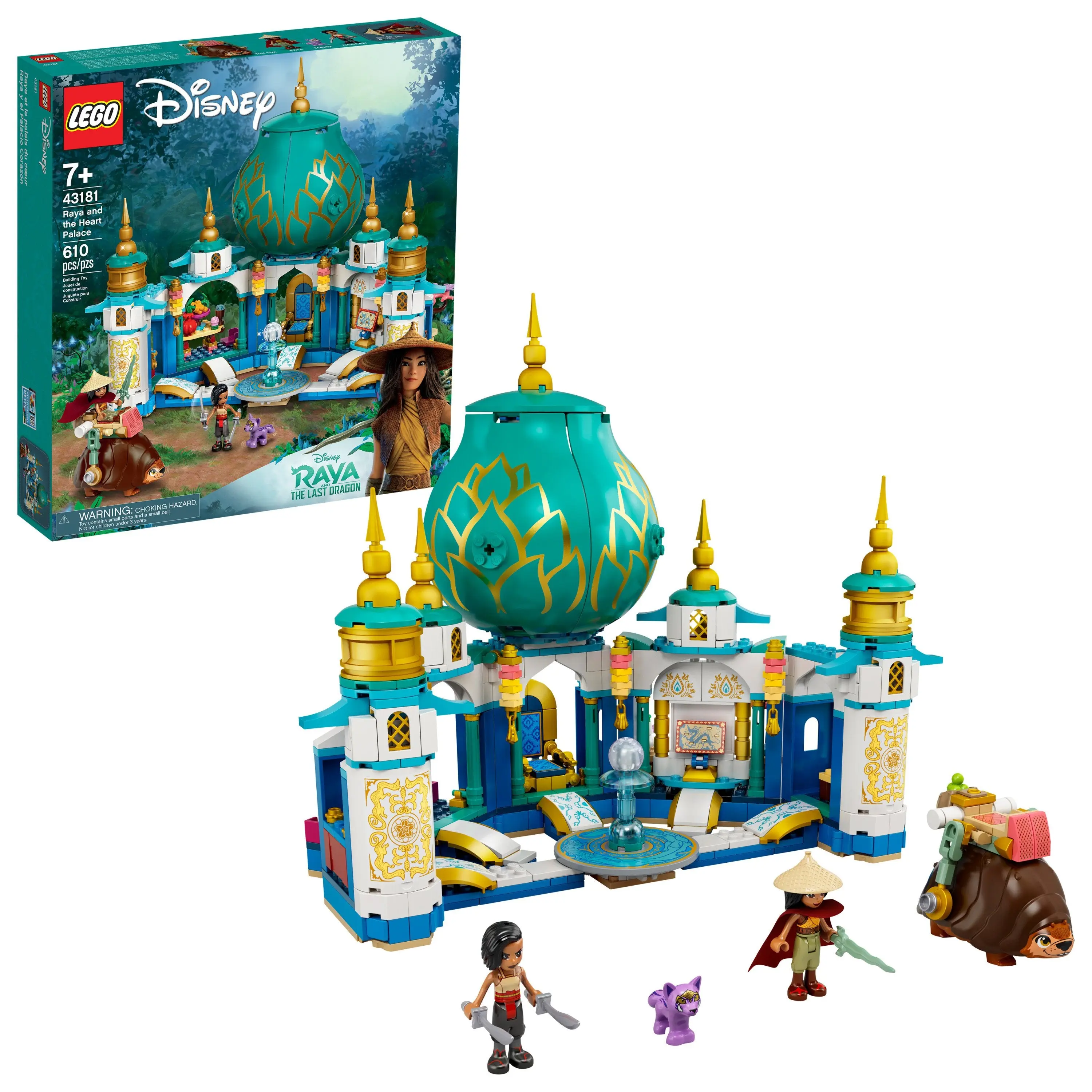 LEGO Disney Raya and the Heart Palace (43181) Construction Stacking Blocks, DIY Building Set, Collectible Block Sets, Model Building Kits, Fun Kids' Toy