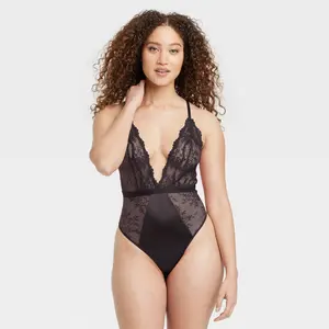 Women's Unlined Lace Lingerie Bodysuit - Auden