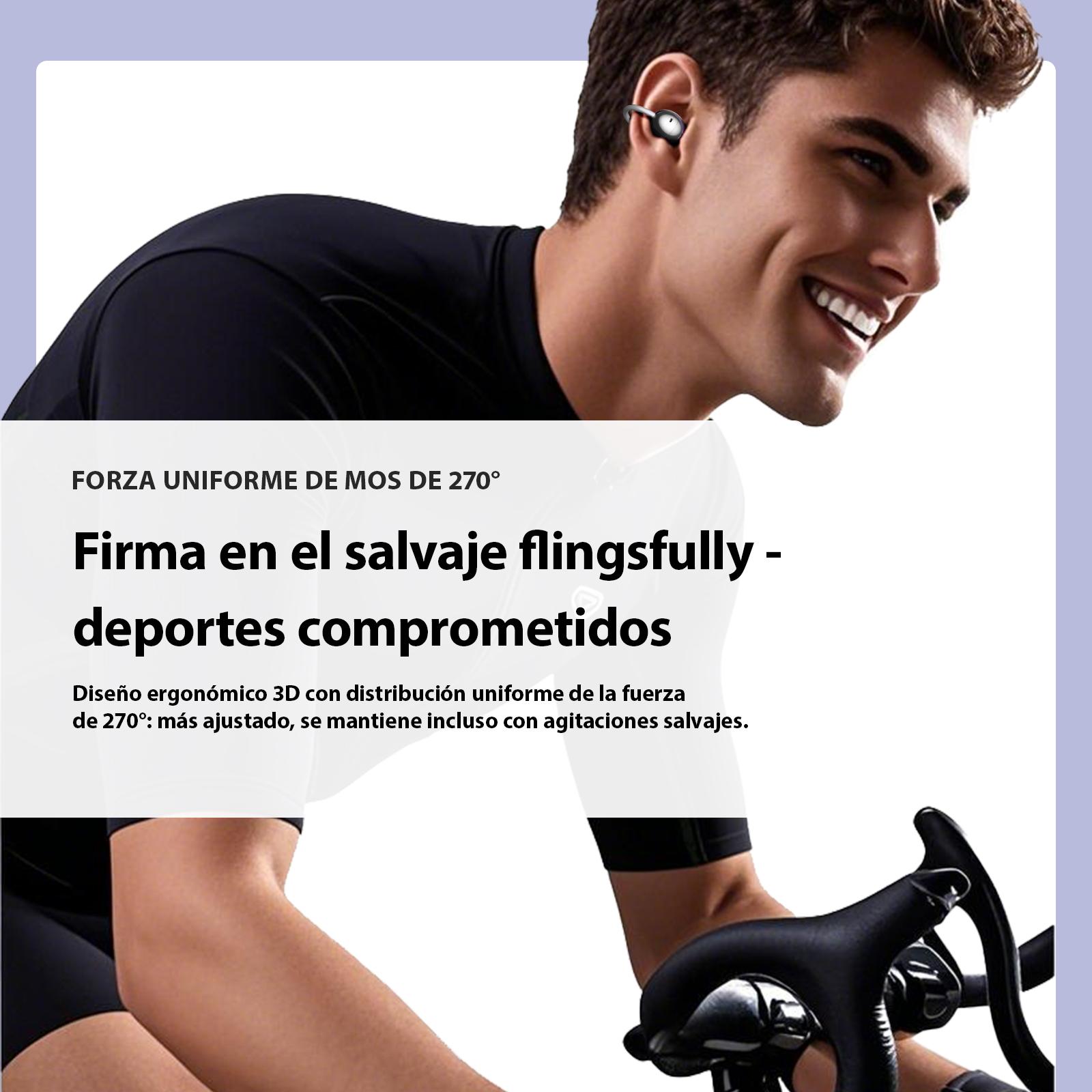 MINISO ChicClip Clip-on Design Earphones, Upgraded Panoramic Sound Headset, Comfortable Wearing & IPX5 Waterproof Sports Earbuds for Work, Fitness