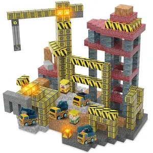 Magnetic Building Cube Game, Constructions Toys for Boys & Girls Age 3-4, 5 6 7 8 9 10, STEM Montessori Stacking Toy, Sensory Tiles Building Birthday for Toddlers interactive parent-child fun new