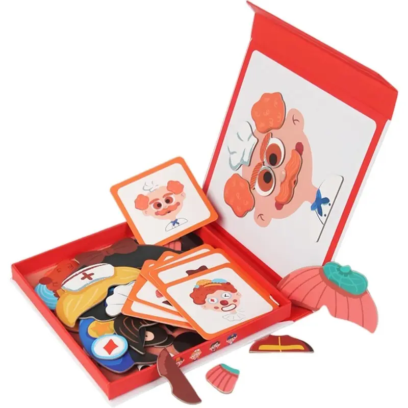 Creative Interlocking Dress-Up Puzzle Toy - Stable Non-Falling, Freely Combine, Kids Learning Materials, Children Development, Parent-Child Companion Educational Toy, Interlocking Puzzle