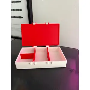 Custom 3D Printed Storage Container With Dividers | Personalized Organizer Box