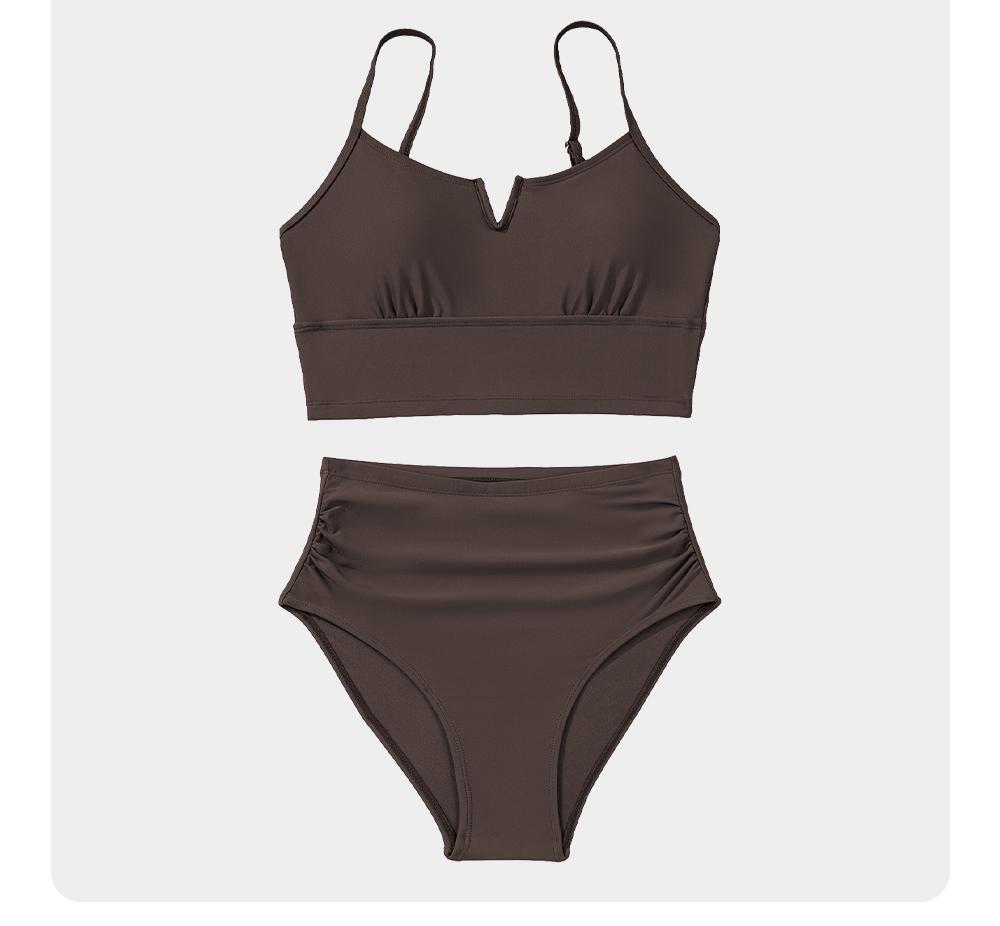 Aleumdr High Waisted Bikini Sets for Women V Wire Two Piece Swimsuits with Tummy Control & Adjustable Straps 2026 Beachwear SpringStatements