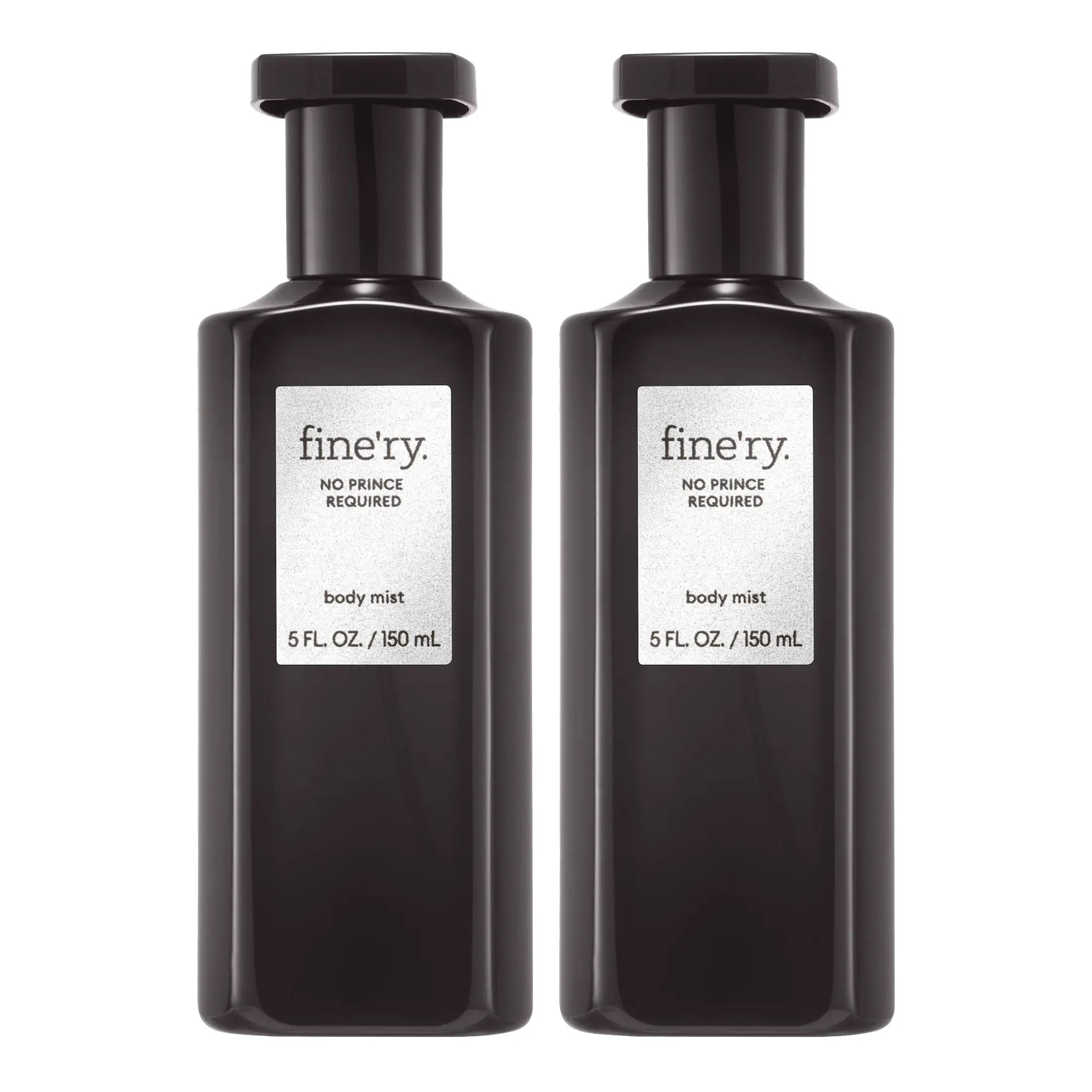 fine'ry No Prince Required Body Mist for Women, Ambery Woody Fragrance with Jasmine & Pink Marshmallow, Self Care, 2-Pack, 150ml, Body Fragrance Mist, Aromatic Woody Fragrance