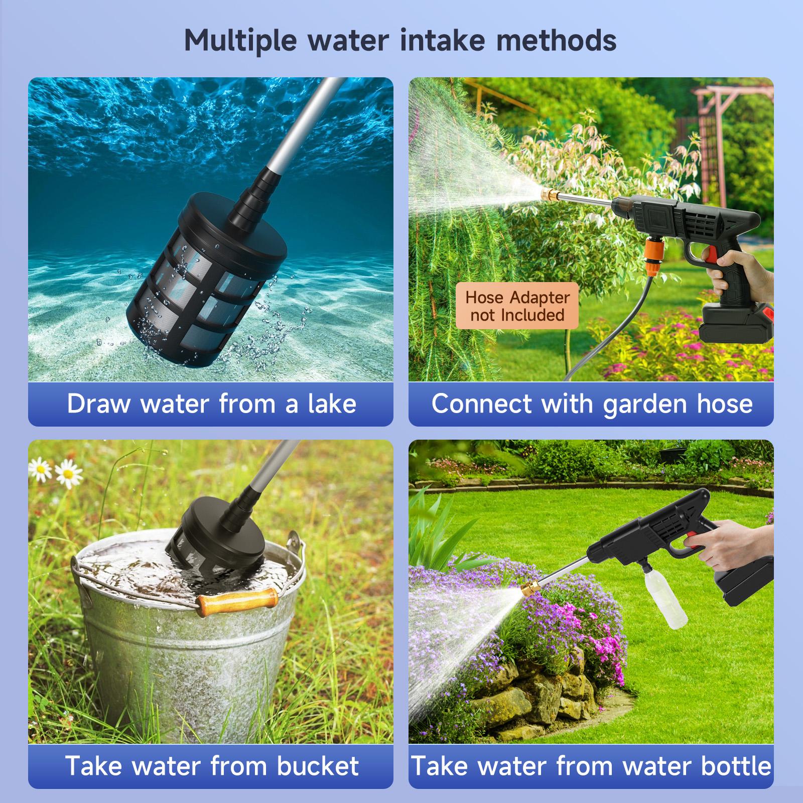 battery powered pressure washer cleaning applications