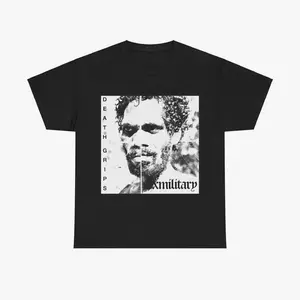 DEATH GRIPS - Exmilitary T-Shirt Y2k Hip Hop Merch Music Lover Shirt Gift for Fans Soft Cotton Unisex Fit