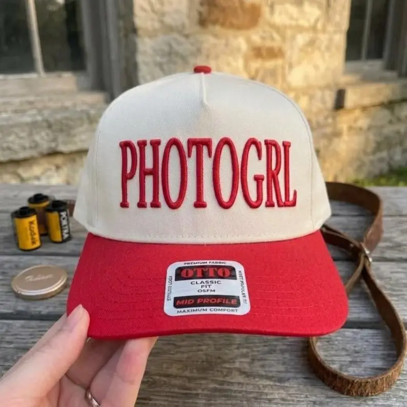 Photogrl Embroidered Hat: Camera Girl, Photographer Baseball Cap, Gift For Her