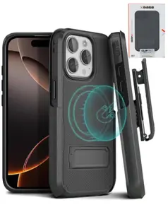 Duraclip Series Combo Case MagSafe Belt Clip Holster for iPhone with Secure Magnetic Attachment and Durable Belt Clip