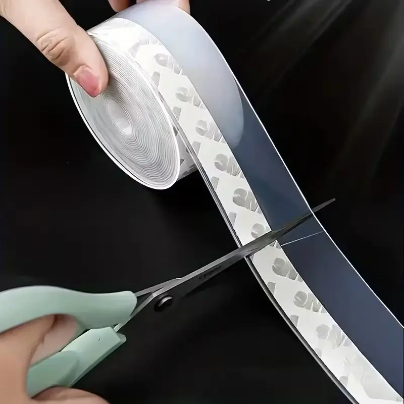 32.8Ft Silicone Door & Window Seals | Weatherproof Soundproof Self-Adhesive Door Bottom Seals | for Window/Door & Shower Glass Gaps | Multiple Sizes & Heights