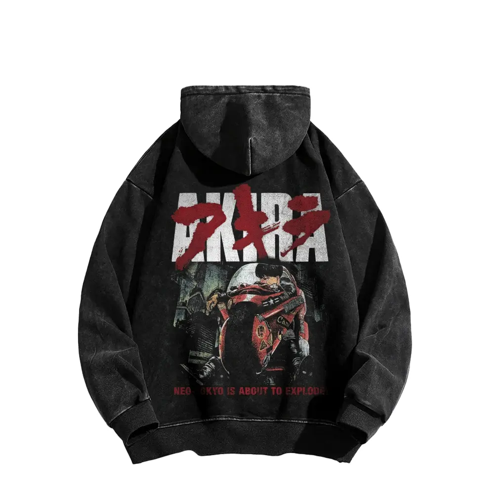 Inkhausstore-Inkvaultarchive Retro-style heavyweight hoodie with Akira graphic