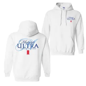 🥇     Michelob Ultra Light Beer Graphic Hoodie Sweatshirt T-shirt Unisex Cotton Menswear For Men and Women Casual Daily Wear Tops