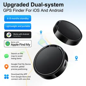 2026Upgraded GPS Finder For Dual-system Compatible Android Google /iPhone “Apple Find My”GPS Tracker Device,Global GPS Item finder Locator for iPad iPhone Android Smartphone Car/Keys/Wallet/Luggage/Children IOS Google Locator