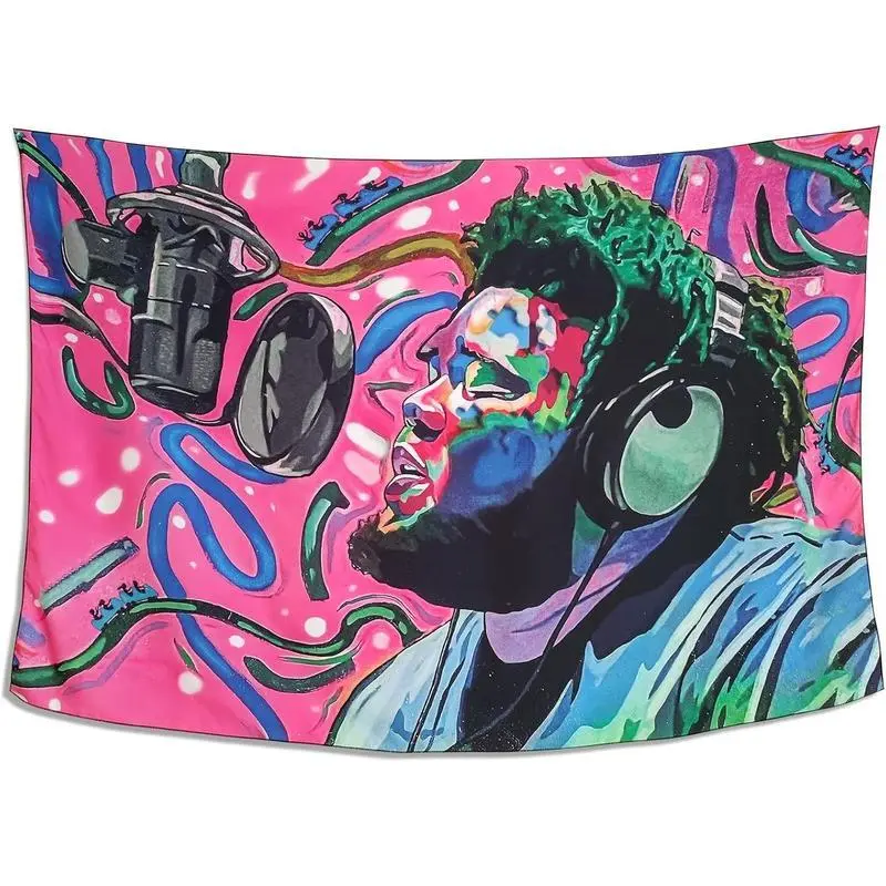 Tapestry Rod Rapper Wave Singer Tapestry Home Decor wall tapestry poster for college dorm cave bedroom living room office party decoration giftTapestry Decor summerwins