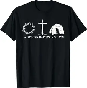 A Lot Can Happen in 3 Days Easter Religious  Men  T-Shirt