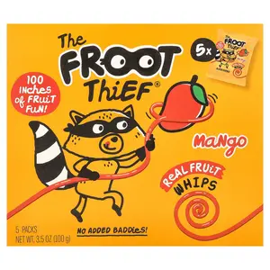 The Froot Thief Real Fruit Whips, Mango, 5 Packs, 0.7 oz (20 g) Each