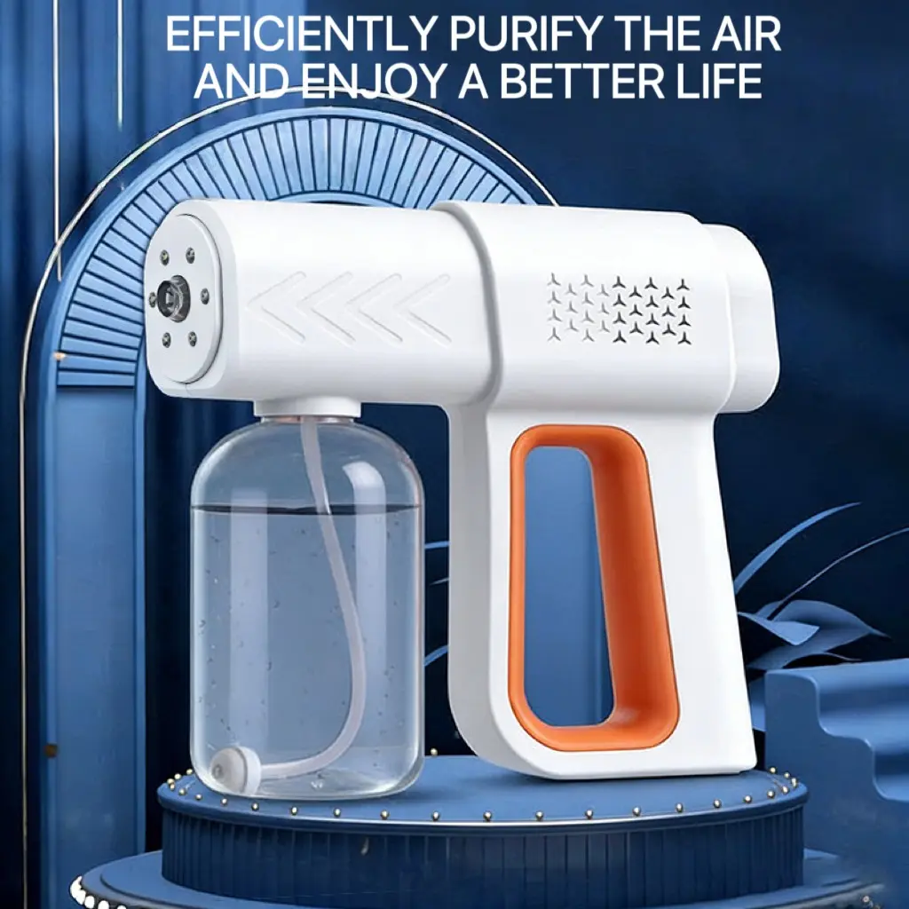 Portable Nanometer Disinfection Sprayer, USB Rechargeable, 380ML Capacity, Multi-Purpose Home Electric Spray, Multifunction, Long Battery Life