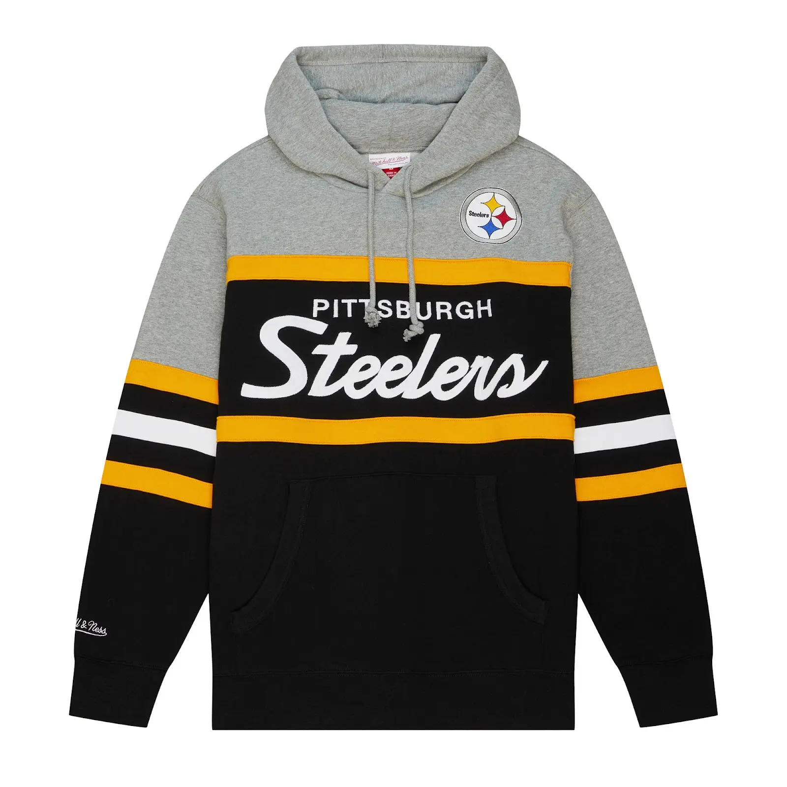 NFL All Teams Hoodie, Officially Licensed Head Coach Fleece Pullover Hoodie, Football Fan Apparel, Vintage Throwback Team Gear, Sweatshirt, Mitchell & Ness, Warm Fleece Lined Winter Pullover