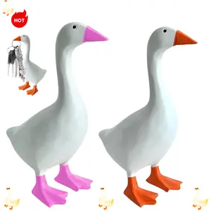 Goose Key Holders, Resin Goose Statue for Key Hanger, Duck Tool Figurines, Funny Keychain Hanging Rack Bedroom Decor for Home Office Table Decor, Housewarming Gifts
