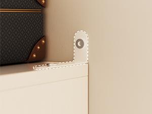 3FT Freestanding Closet System with 2 Hanging Rods & Adjustable Shelve, 36'' Wood Closet Organizer System, Clothes Garment Rack, Sturdy Walk-in Closet Tower Wardrobe Organizer, Hold 800LBS