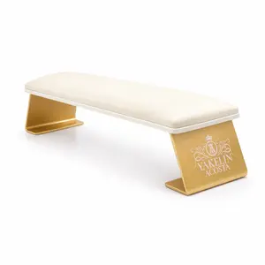 Yakelin Acosta Luxury Nail Hand Rest for Manicure - Professional Ergonomic Design with Durable Aluminum Base & Soft PU Leather Cushion