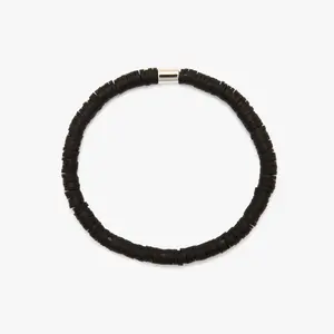 Black Seascape Stretch Bracelet