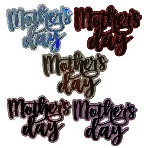 10 Pc Mother's Day Toppers | Pink, Purple, Gold, Silver, Red | Double Layered Metallic Glitter Cardstock | 5" Wide | Mother' Day Bouquet Topper | Treat Toppers | Mother's Day Cake Decor