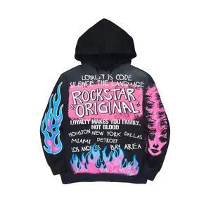 Bridgette Black/Pink Oversized Hoodie