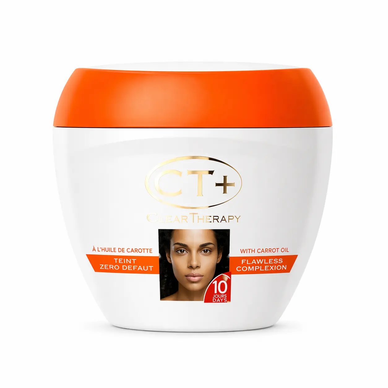 CT+ Clear Therapy Cream with Carrot Oil, 200ml (6.76 fl oz) – Brightening Moisturizer for Dark Spots