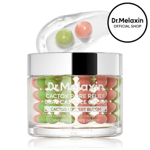 [Dr.Melaxin Official] CACTOX PORE DUAL CAPSULE CREAM with Cactus Cooling Reduce Puffiness & Pore Tightening for Visible Pore Care Skin Repair